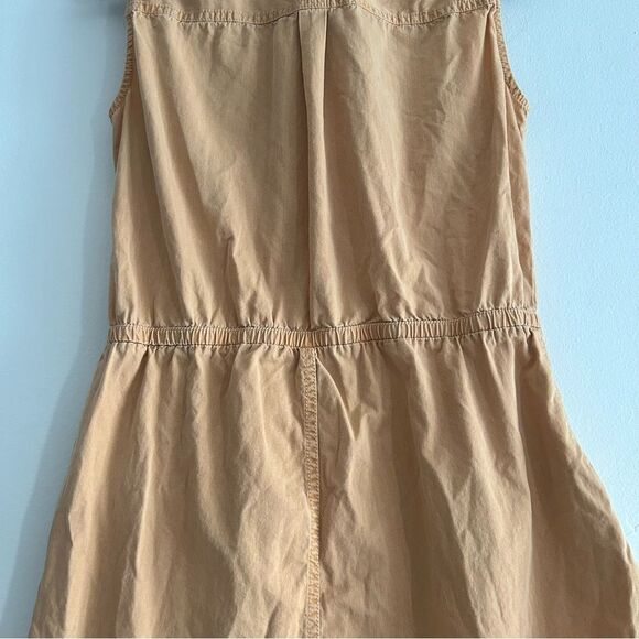 Pact Organic Cotton Sleeveless Button Front Romper Orange Size Medium Safari - Picture 7 of 12